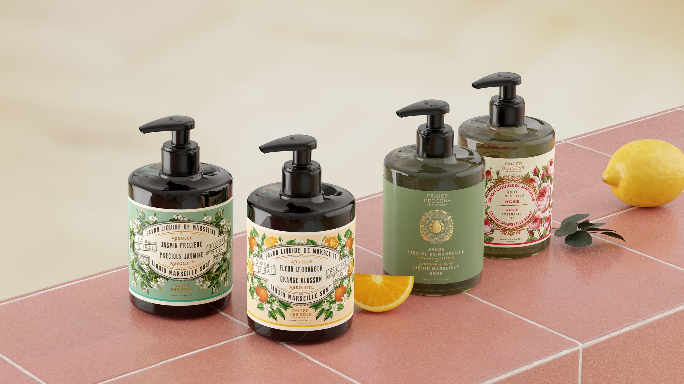 Scented liquid Marseille soaps