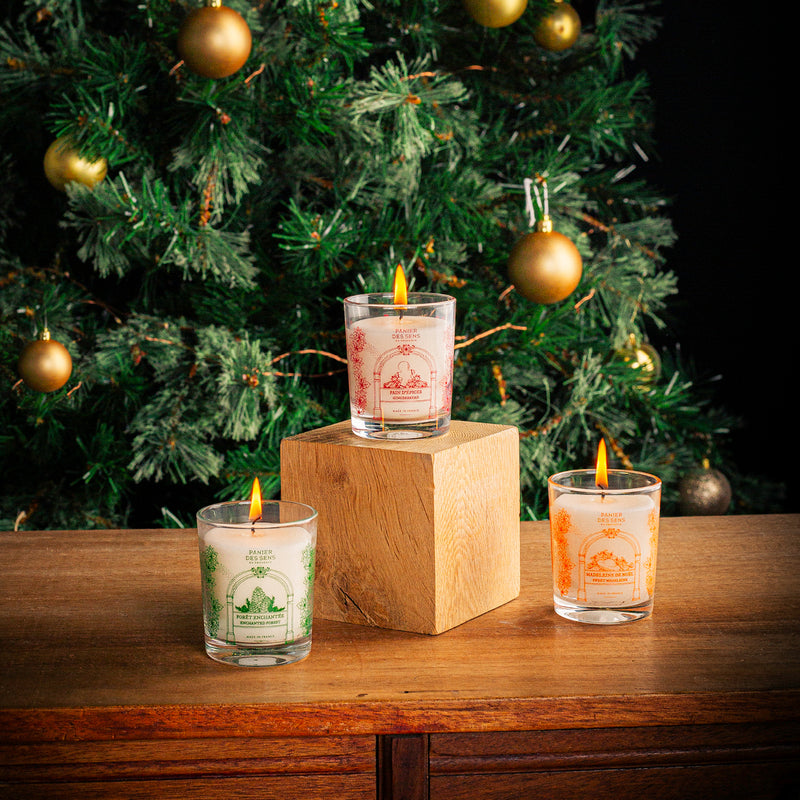 3 Scented candles set - Sweet, Woody, Spicy 3x70g