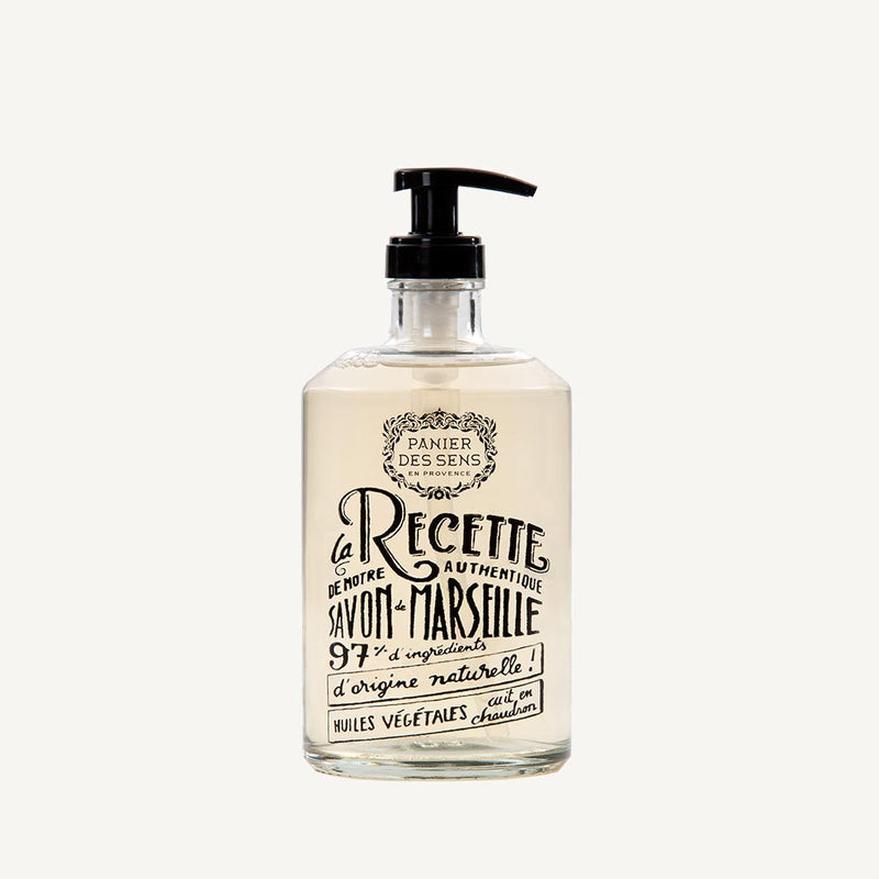 Glass bottle liquid Marseille soap - Lavender savon liquide de Marseille 500ml