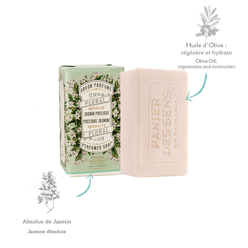 Bar Soap with Olive Oil - Precious Jasmine 150g