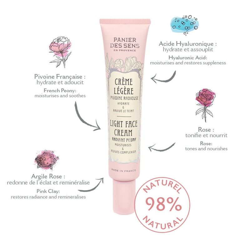 Light face cream - Radiant Peony 40ml