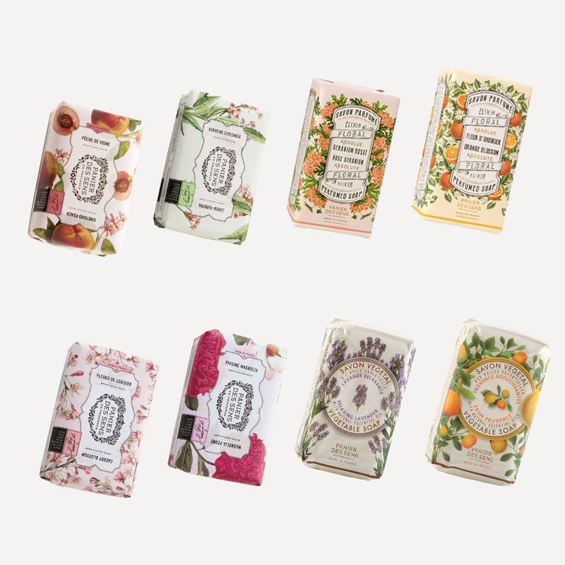 Premium Pack of Scented Bar Soaps / 4 x 200G + 4 x 150G